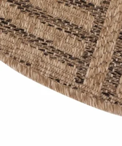 KM Home Flatvevd teppe Natural