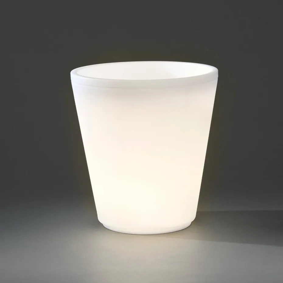 Konstsmide Blomsterpotte Assisi stor LED 40 cm
