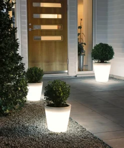 Konstsmide Blomsterpotte Assisi liten LED 28 cm