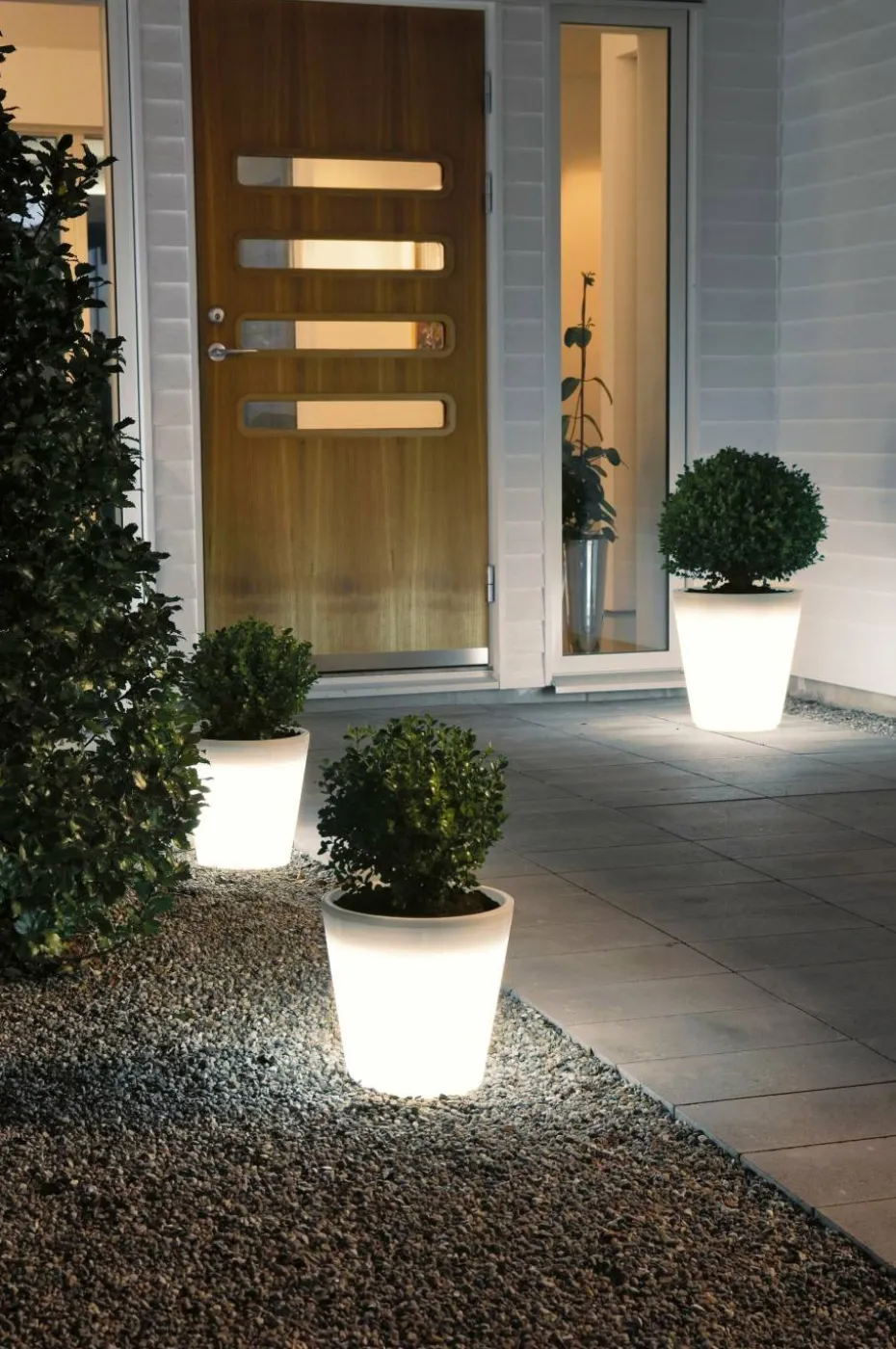 Konstsmide Blomsterpotte Assisi liten LED 28 cm