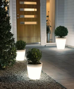 Konstsmide Blomsterpotte Assisi liten LED 28 cm