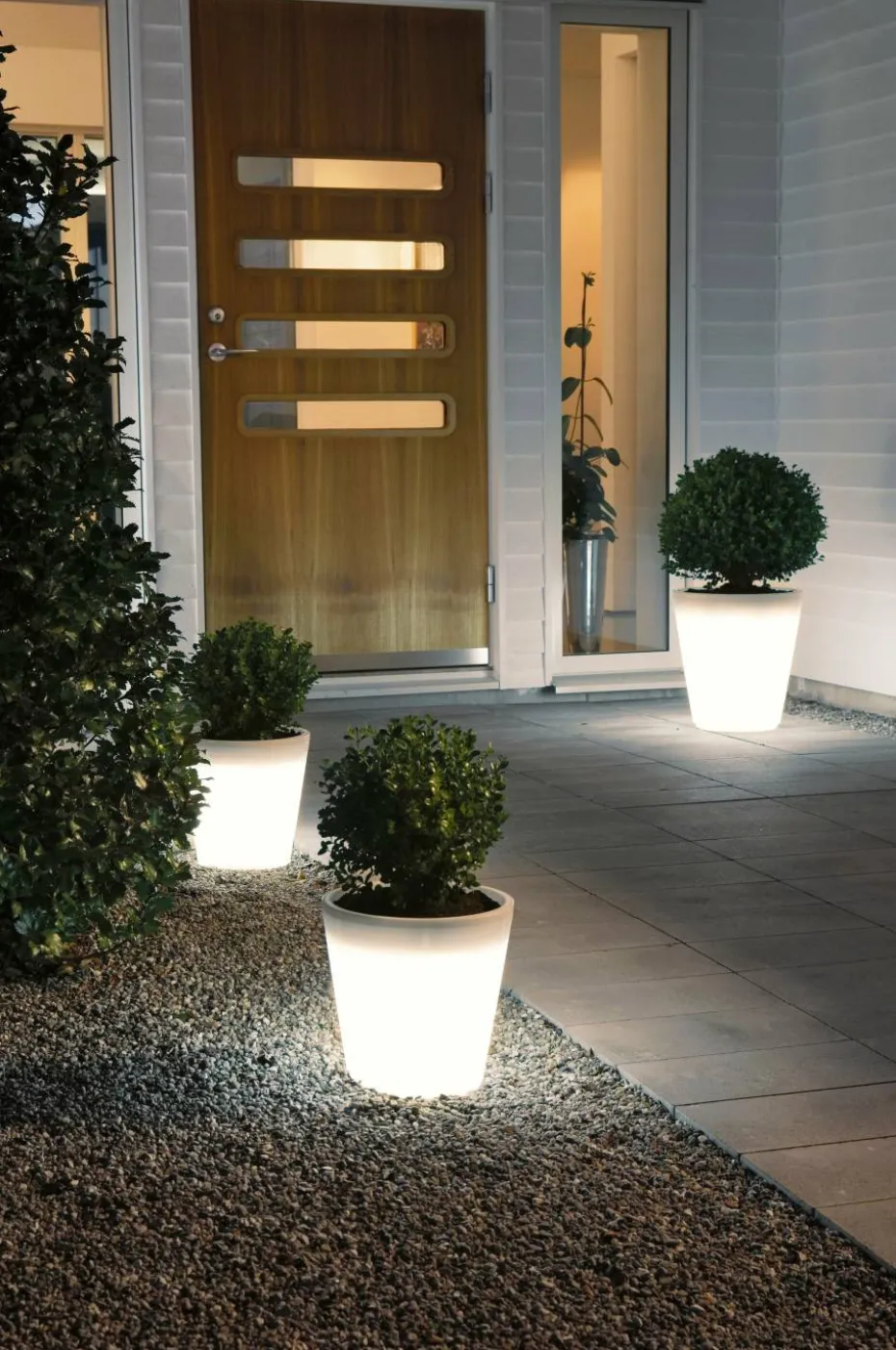 Konstsmide Blomsterpotte Assisi liten LED 28 cm