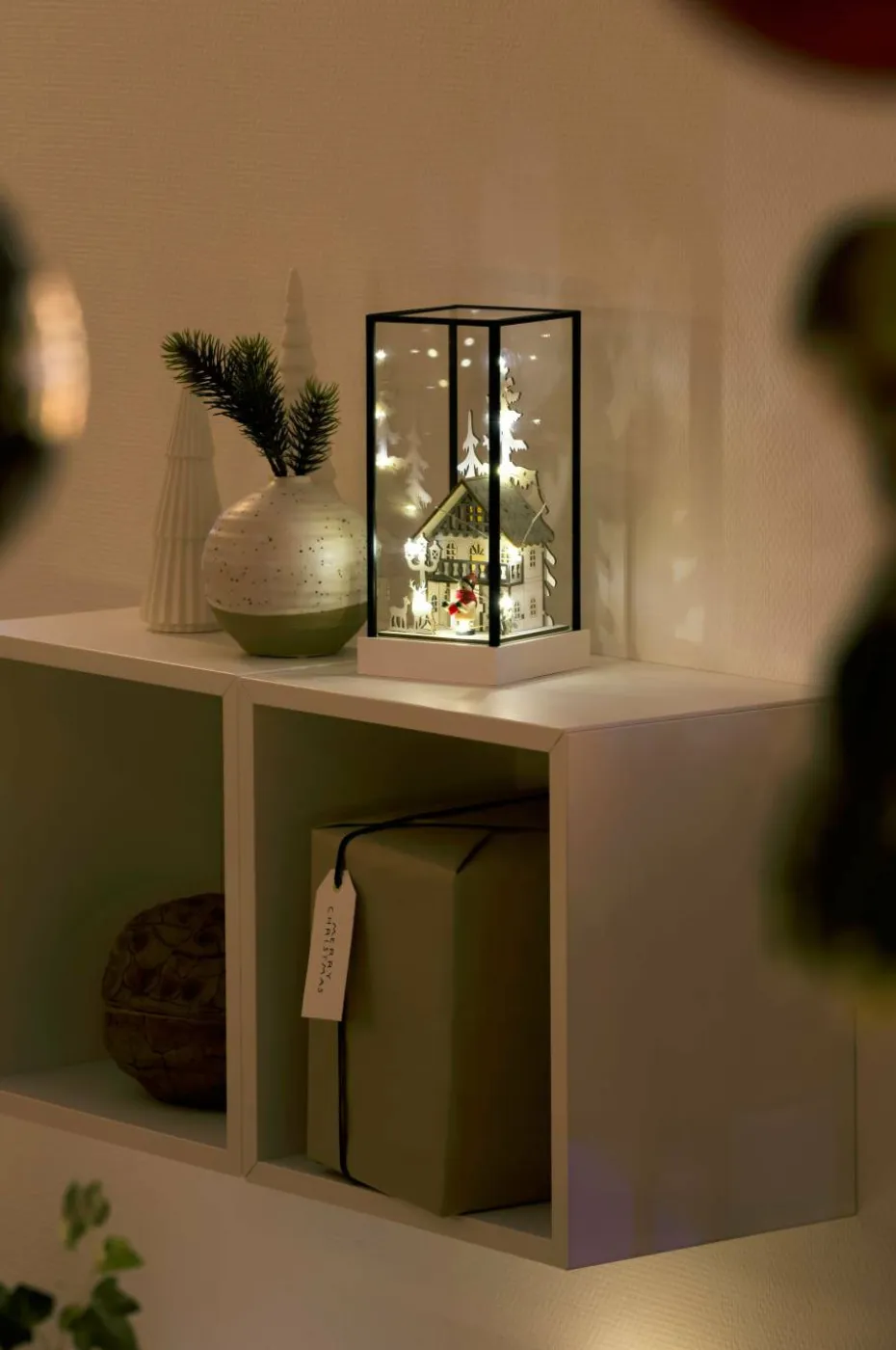 Konstsmide B/O Glasslykt 10 LED 22,5 cm