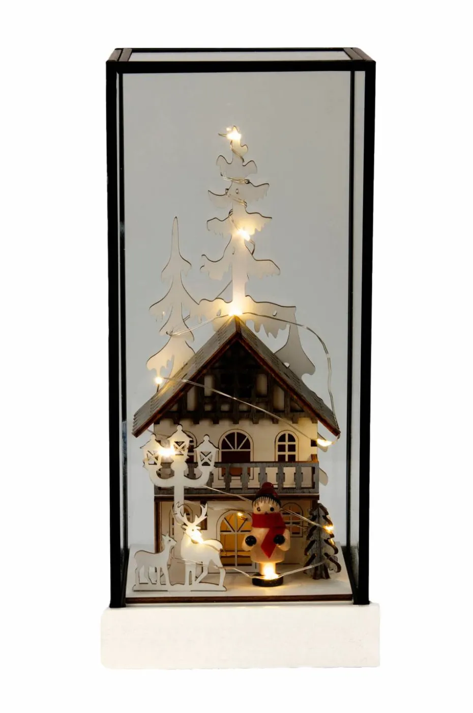 Konstsmide B/O Glasslykt 10 LED 22,5 cm