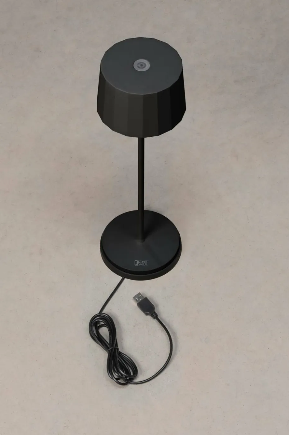 Konstsmide Bordlampe Positano USB høyde 35 cm