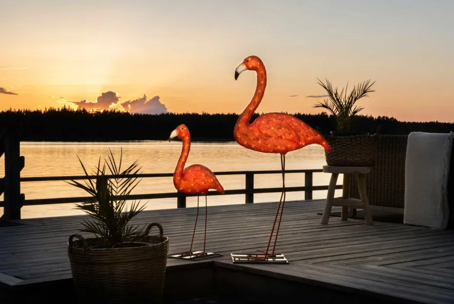 Konstsmide Flamingo LED høyde 70 cm
