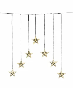 Konstsmide Stjernegardin med 7 LED 116 cm