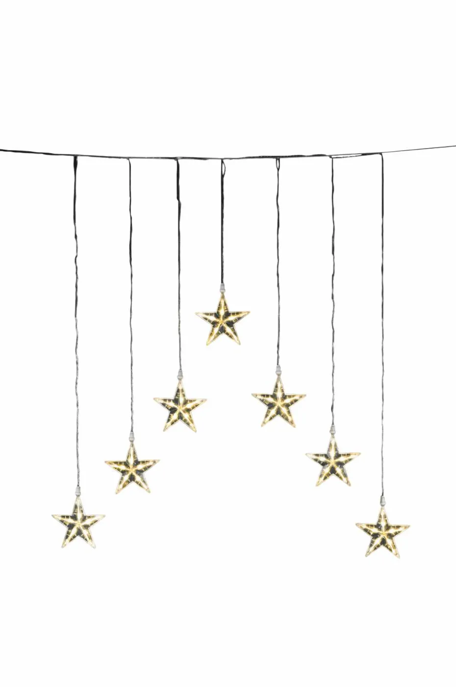 Konstsmide Stjernegardin med 7 LED 116 cm