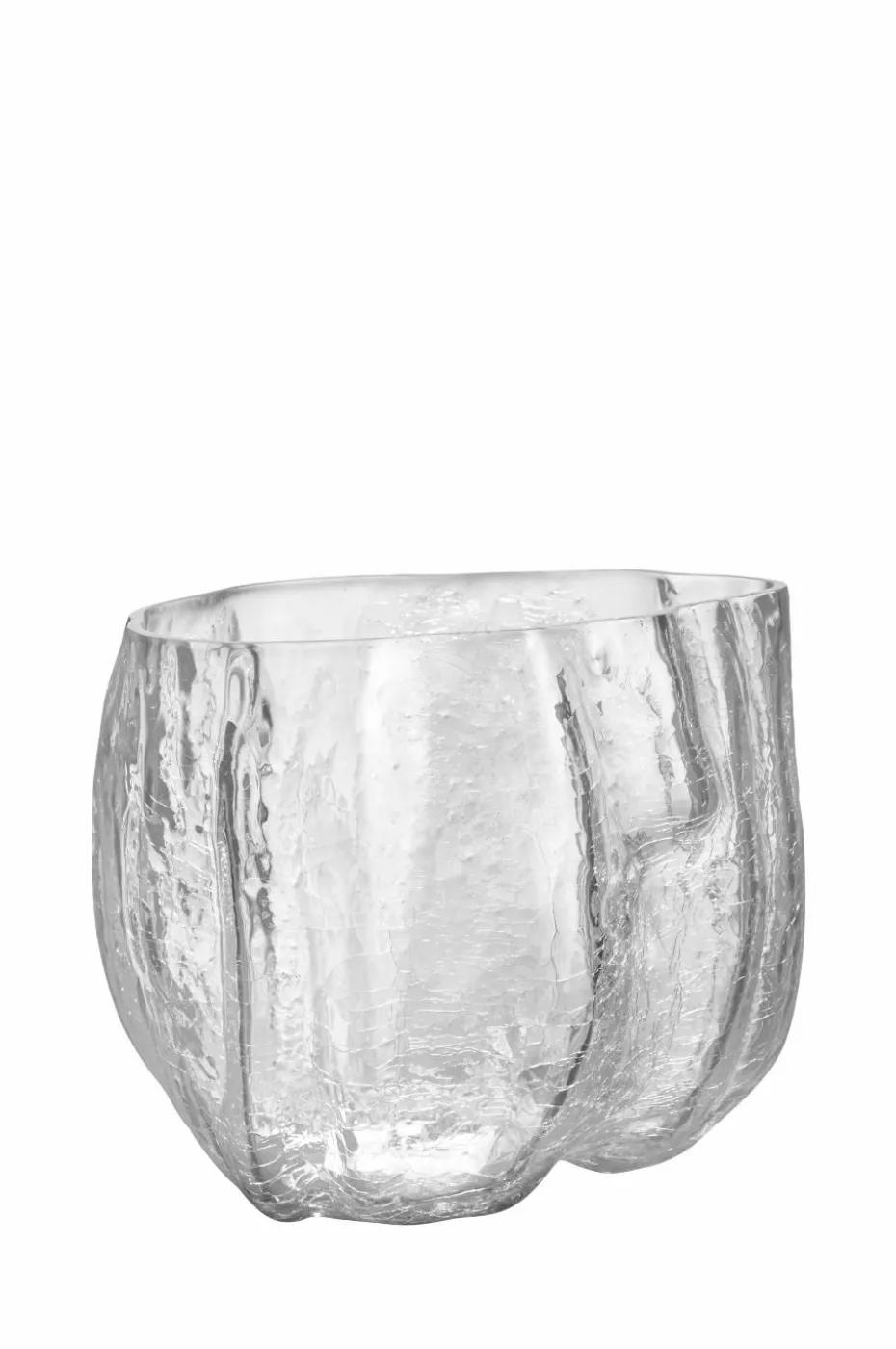 Kosta Boda Vase Crackle høyde 17,5 cm