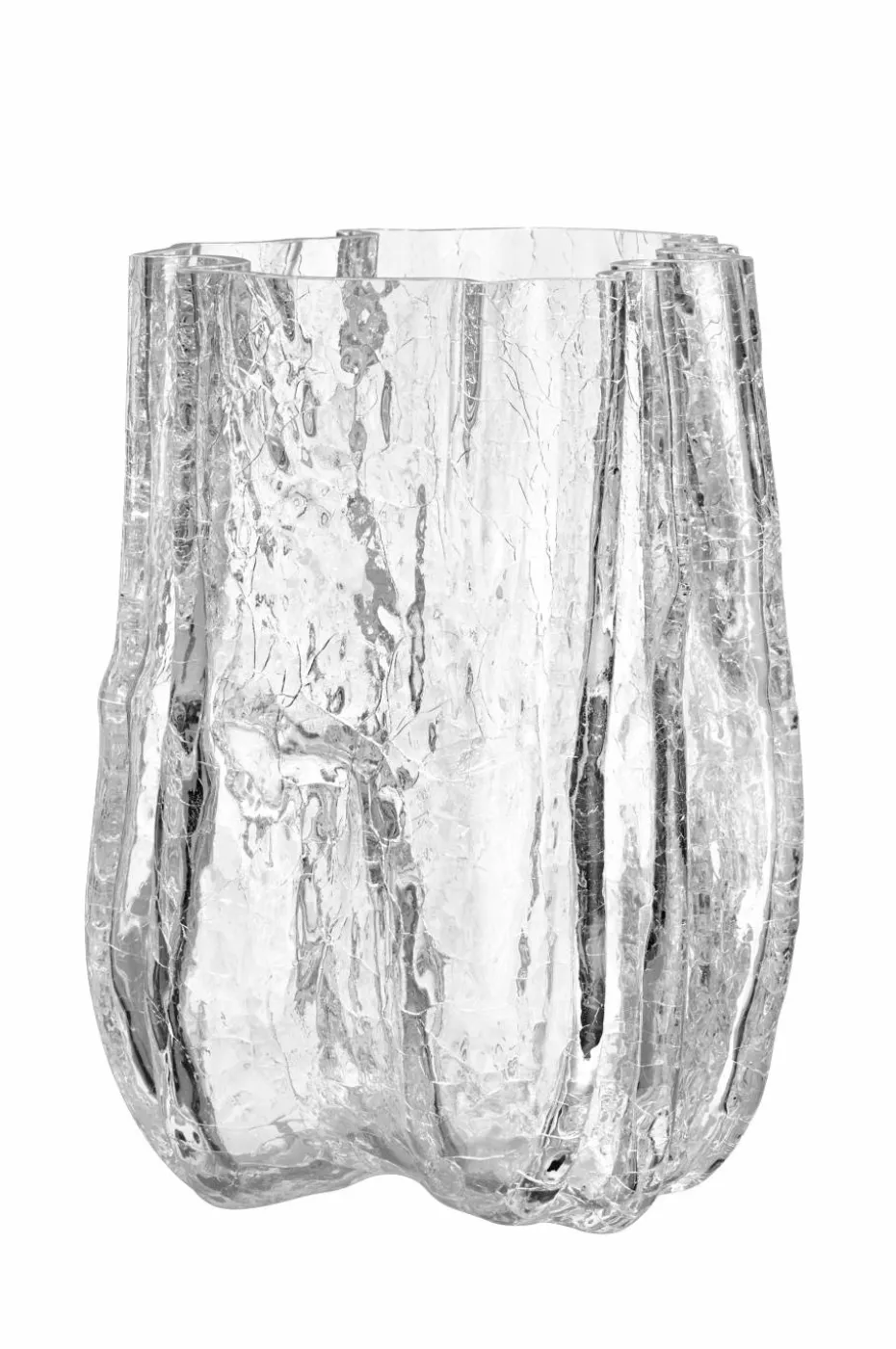 Kosta Boda Vase Crackle høyde 27 cm