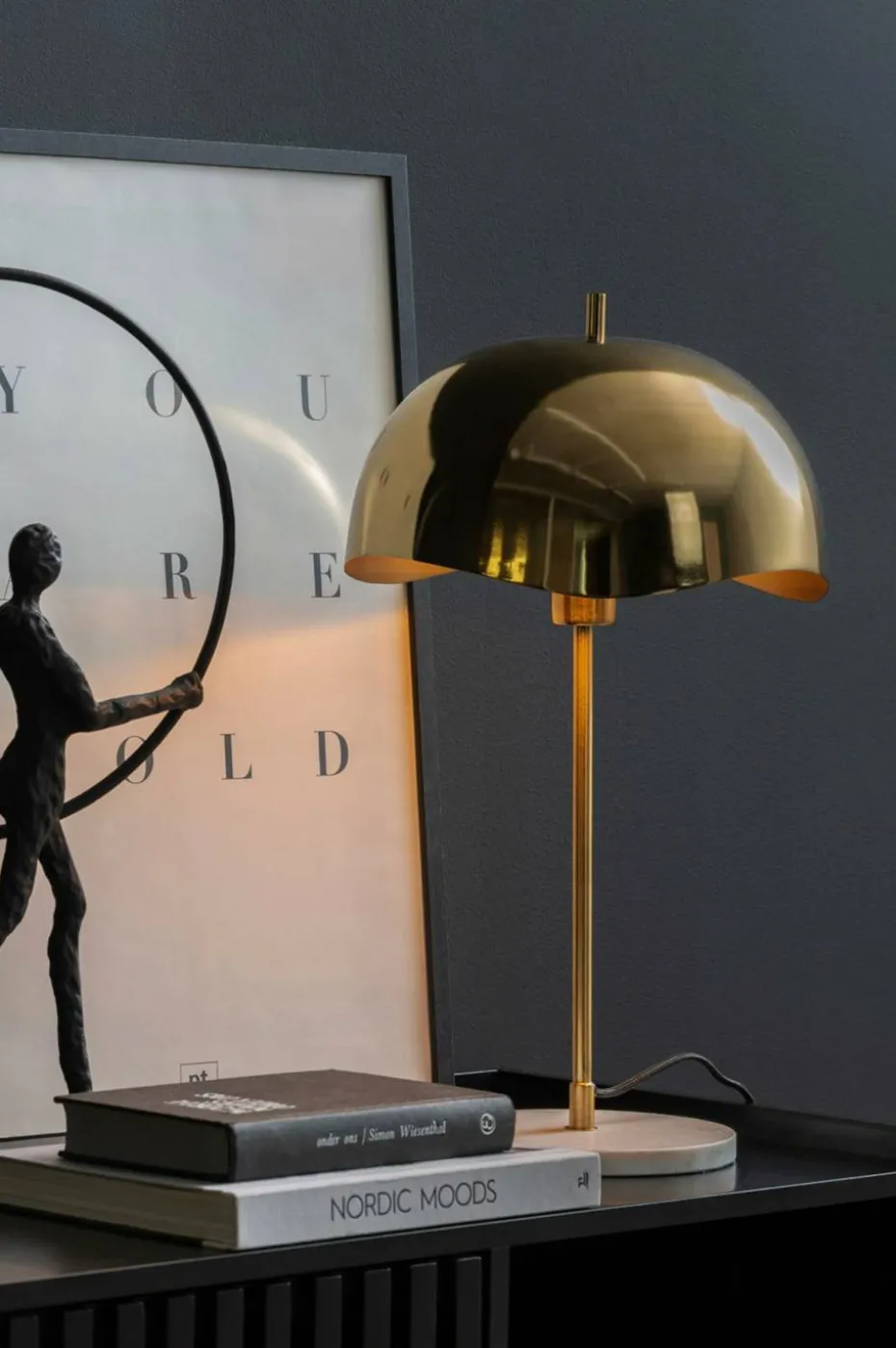 Leitmotiv Bordlampe Waved Dome
