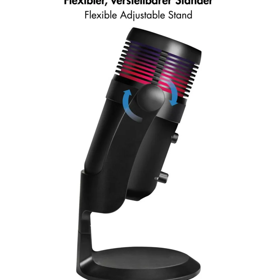LogiLink Mikrofon med LED-belysning USB