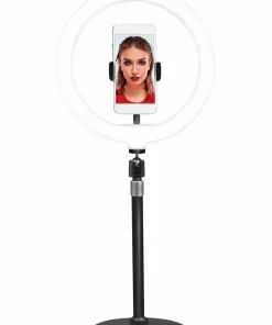 LogiLink Ring Light for Smartphone Ø 25 cm med bordstativ