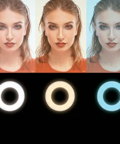 LogiLink Ring Light for Smartphone Ø 25 cm med bordstativ