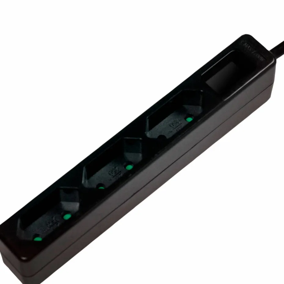 LogiLink Skjøteledning Slim Euro 3-veis