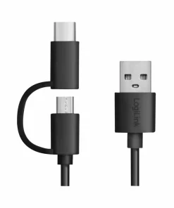 LogiLink Solcelle-Powerbank 10 000 mAh PD 18W