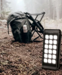 LogiLink Solcelle-Powerbank 10 000 mAh PD 18W
