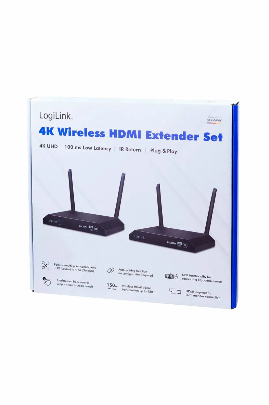 LogiLink Trådløs overføring HDMI KVM 4k 60hz