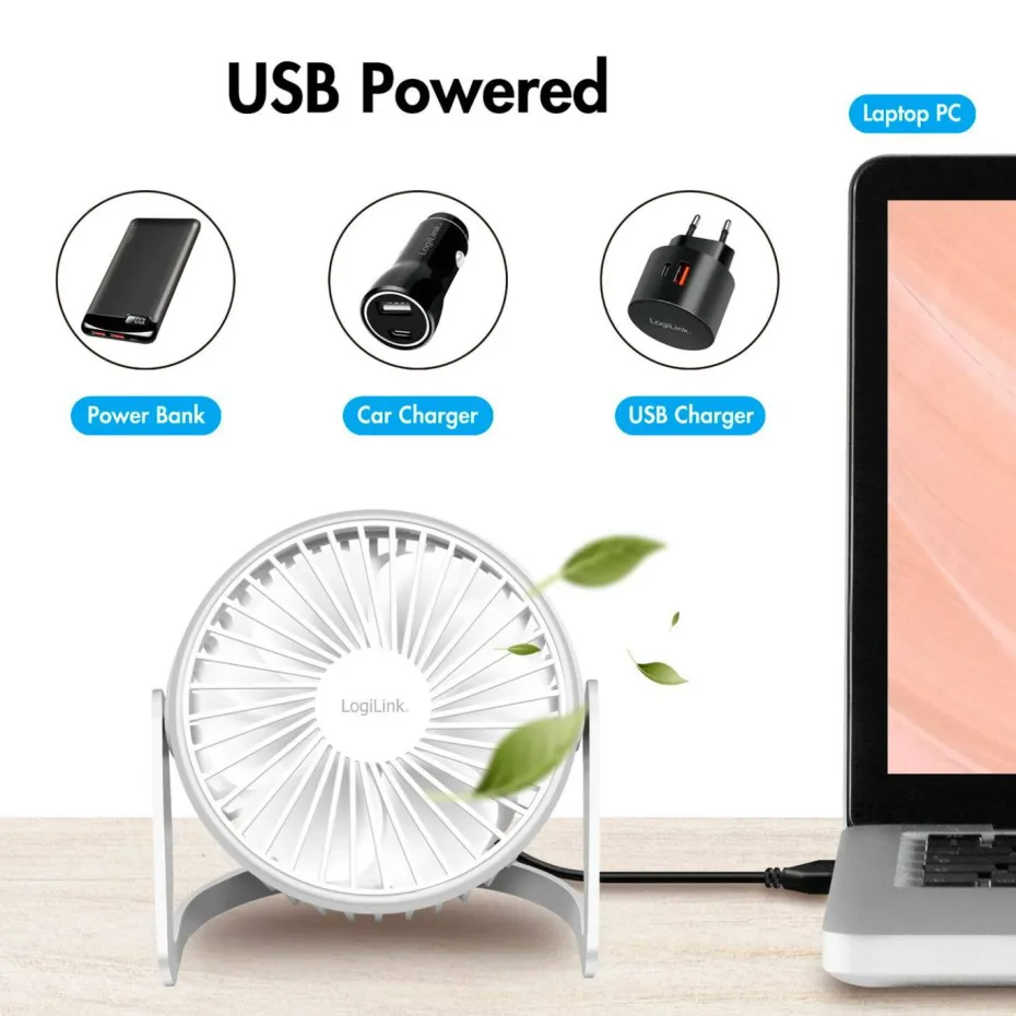 LogiLink USB bordvifte ø 12,7 cm