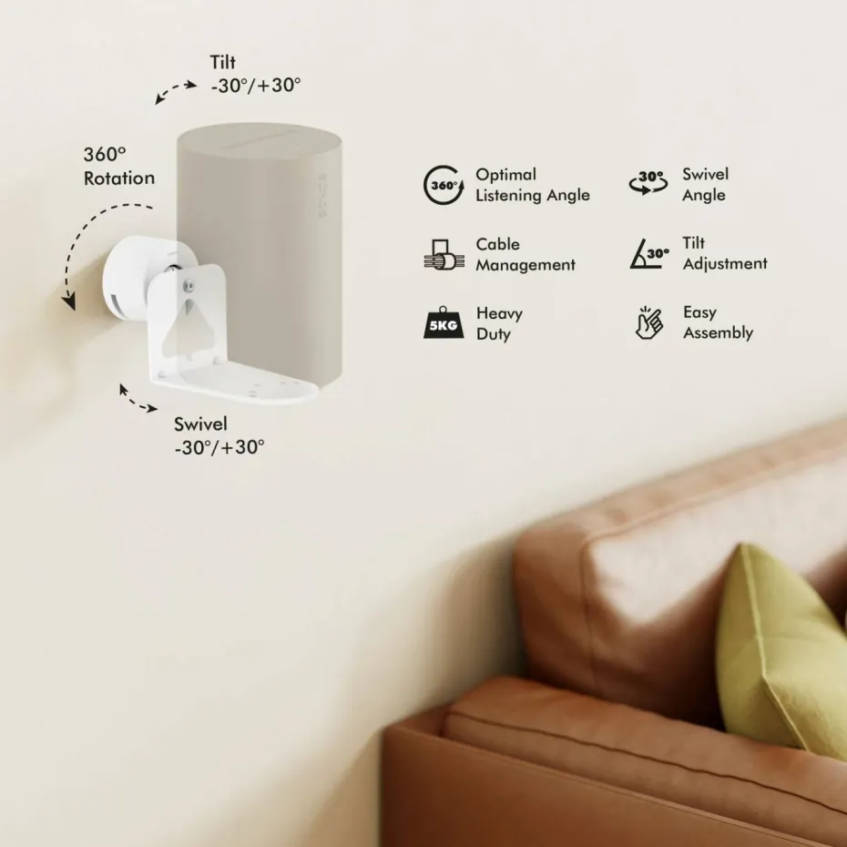 LogiLink Veggbrakett Sonos Era 100 / Era 300