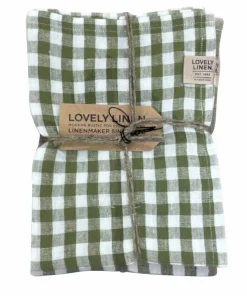 Lovely Linen Kjøkkenhåndkle Misty i vasket lin