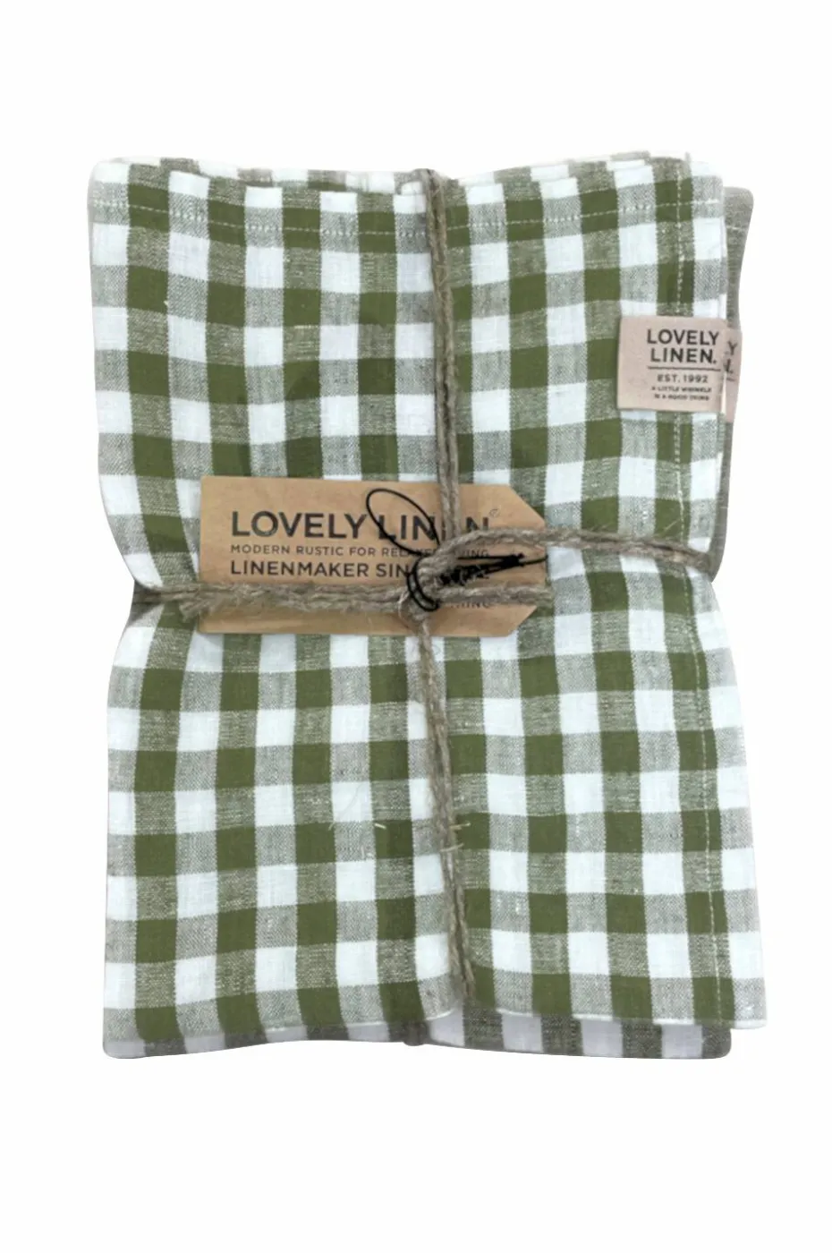Lovely Linen Kjøkkenhåndkle Misty i vasket lin