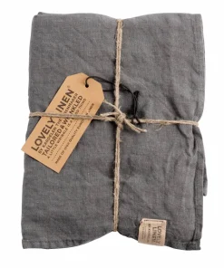 Lovely Linen Kjøkkenhåndkle Misty i vasket lin