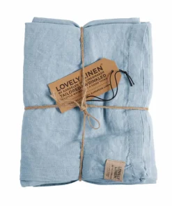 Lovely Linen Løper Misty i vasket lin