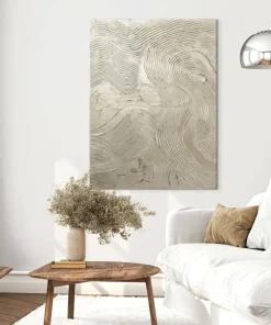 Malerifabrikken Design Maleri / Metallic Silver / 90x120 Cm