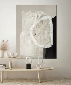 Malerifabrikken Design Maleri / White Stone / 90x120 Cm
