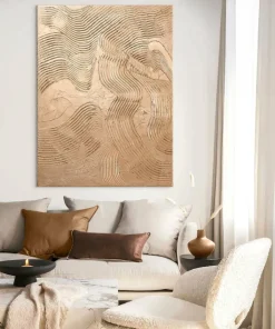 Malerifabrikken Design Maleri / Metallic Brown / 90x120 Cm