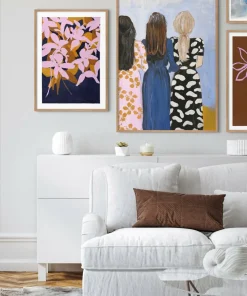 Malerifabrikken Fine Art Board / Girlmatch / Eik ramme