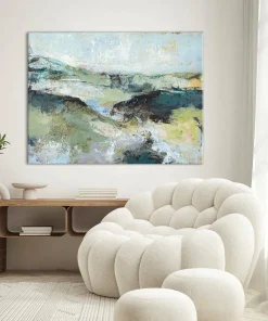 Malerifabrikken Green Mountain / Blandet maleri / 120 X 90 cm