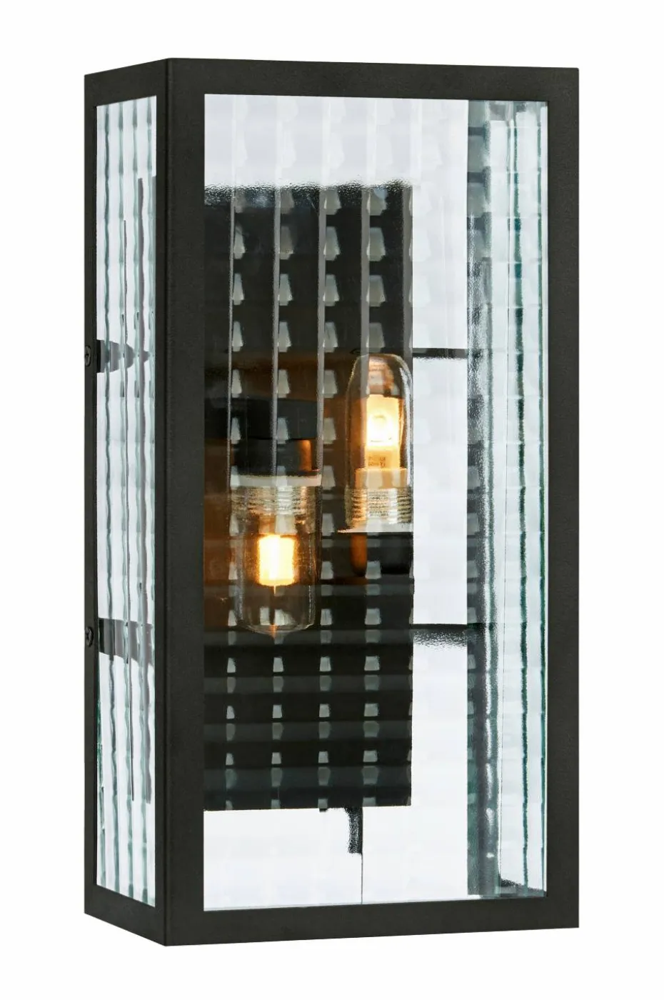 Markslöjd Vegglampe Fulham Svart/klart glass