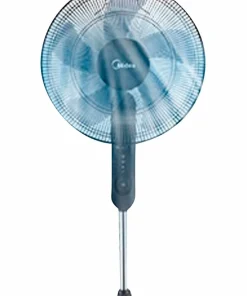 Midea Gulvvifte 3 hastigheter og fjernkontroll, svart