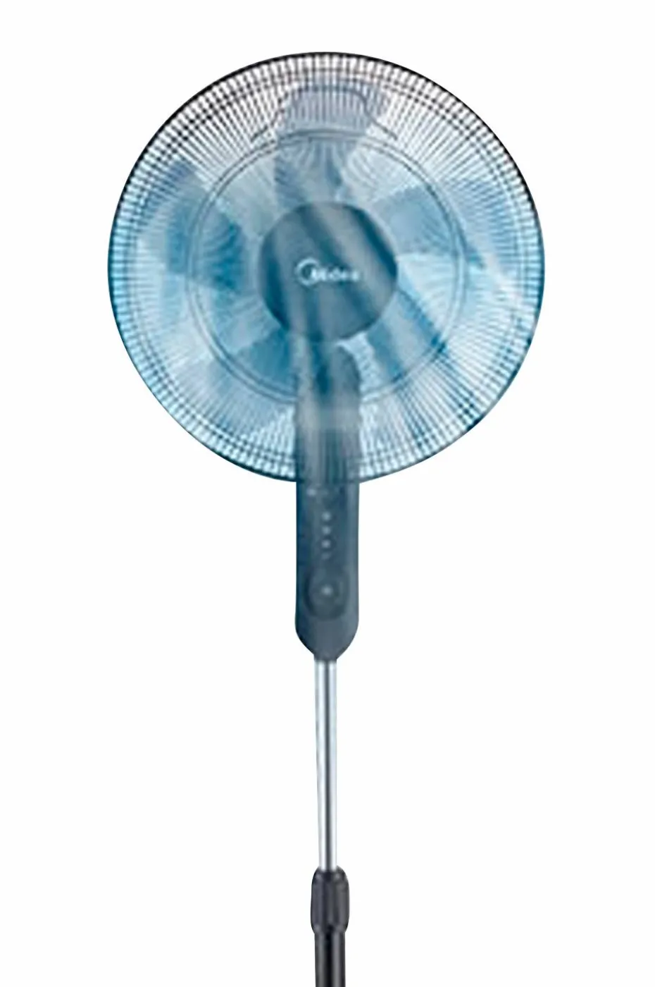 Midea Gulvvifte 3 hastigheter og fjernkontroll, svart