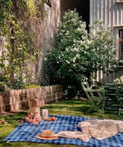 Midnatt Sengeteppe Gingham