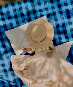 Midnatt Sengeteppe Gingham