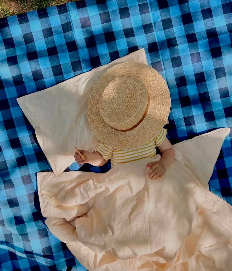 Midnatt Sengeteppe Gingham