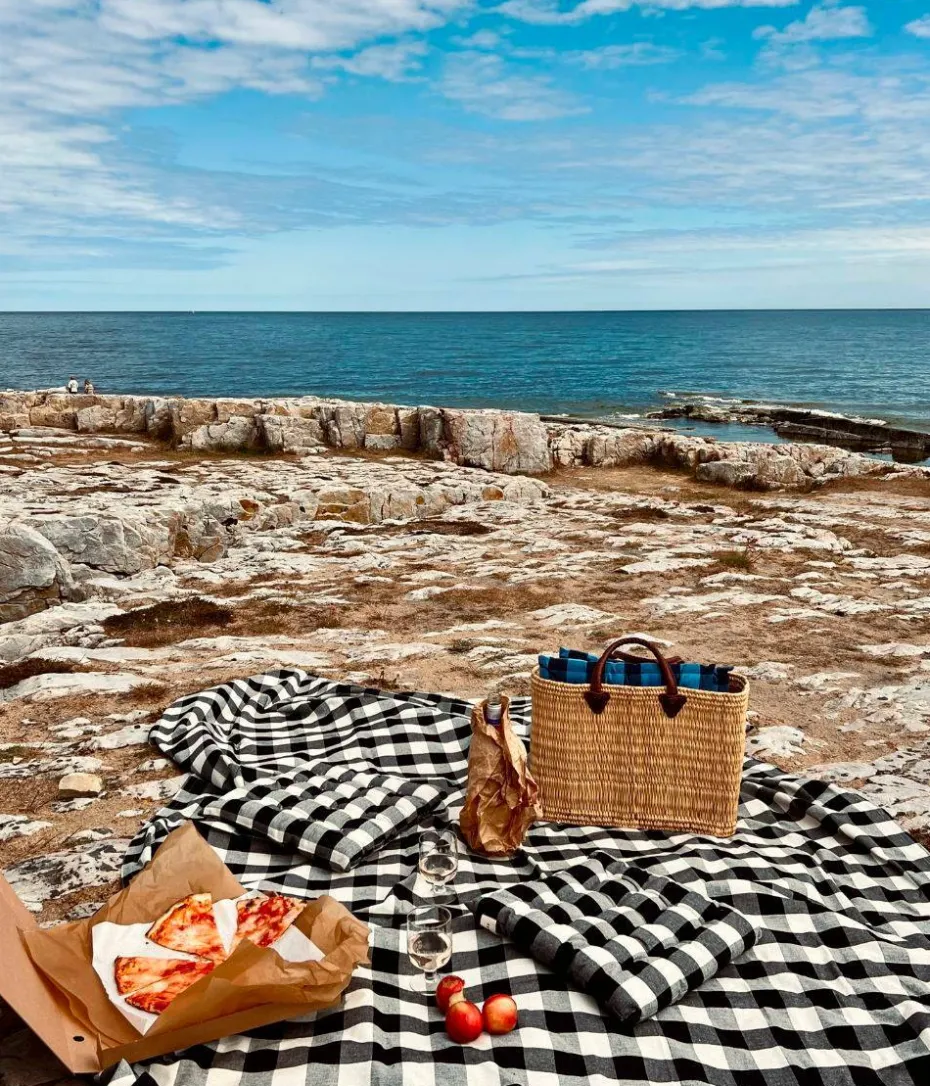 Midnatt Sengeteppe Gingham