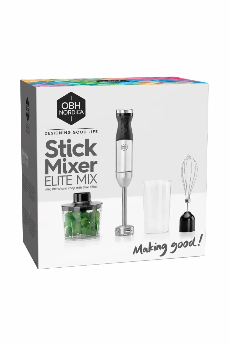 OBH Nordica Stavmikser sett 800W Elite Mix 7715