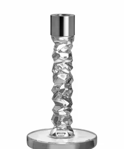 Orrefors Lysestake Carat Candlestick høyde 18 cm