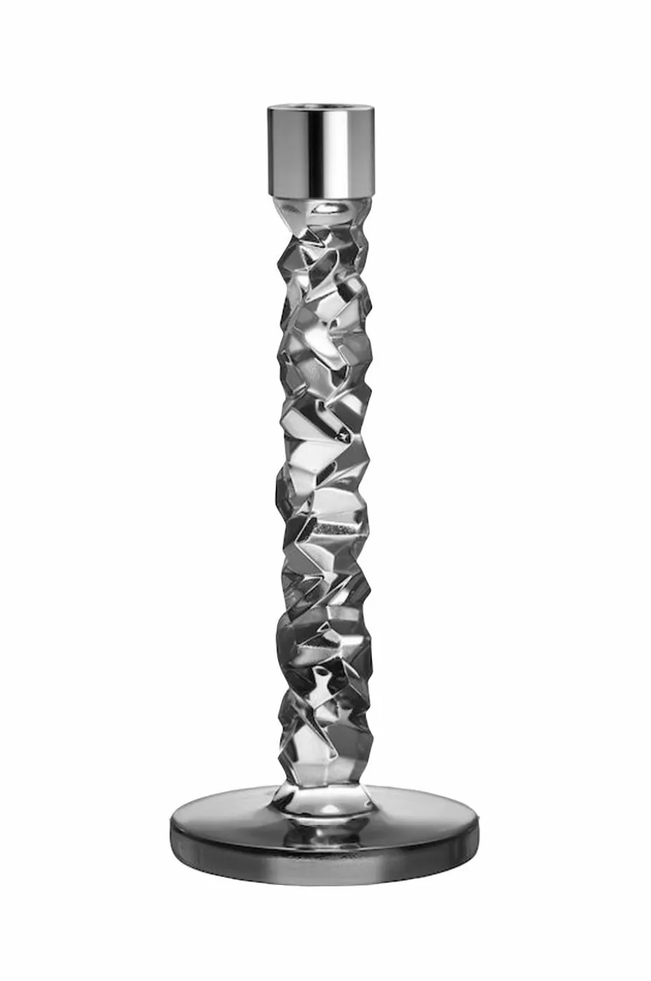 Orrefors Lysestake Carat Candlestick høyde 24 cm 2-pk