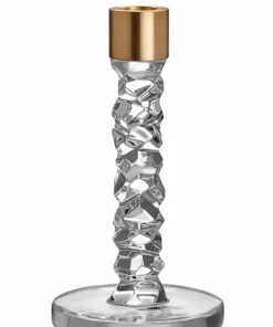 Orrefors Lysestake Carat Candlestick høyde 18 cm