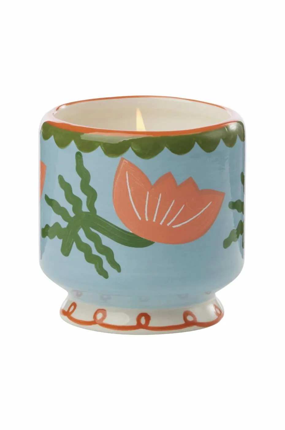 Paddywax Adopo 8 oz / 226 g blomst keramisk stearinlys - kaktusblomst i eske