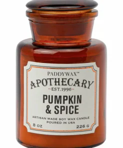 Paddywax Apothecary Stearinlys i glasskrukke 226 g - Pumpkin Spice