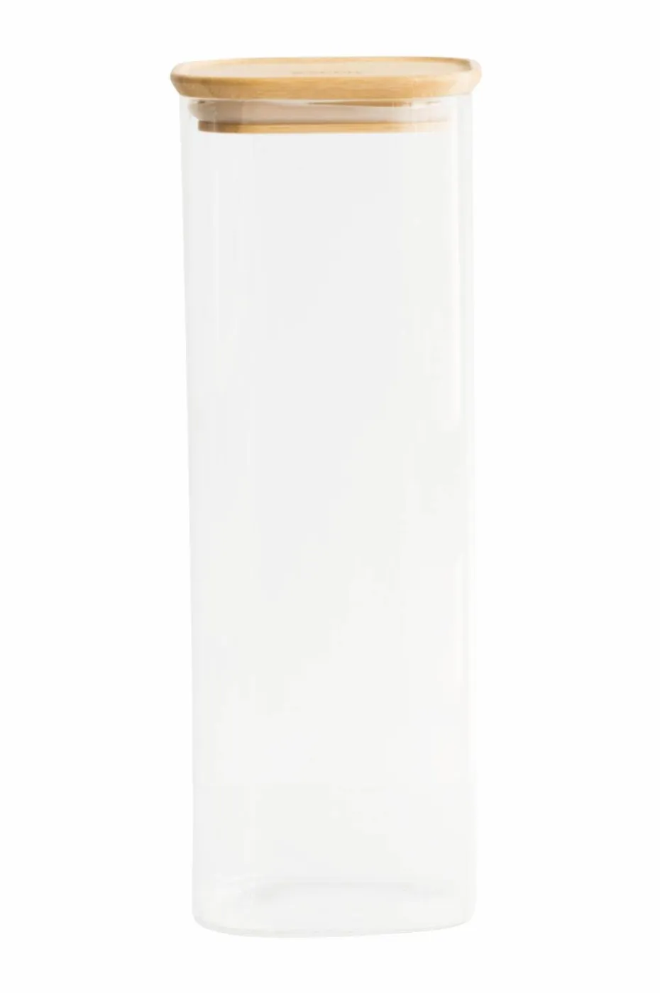 Pebbly Firkantede bokser med bambuslokk 2200 ml