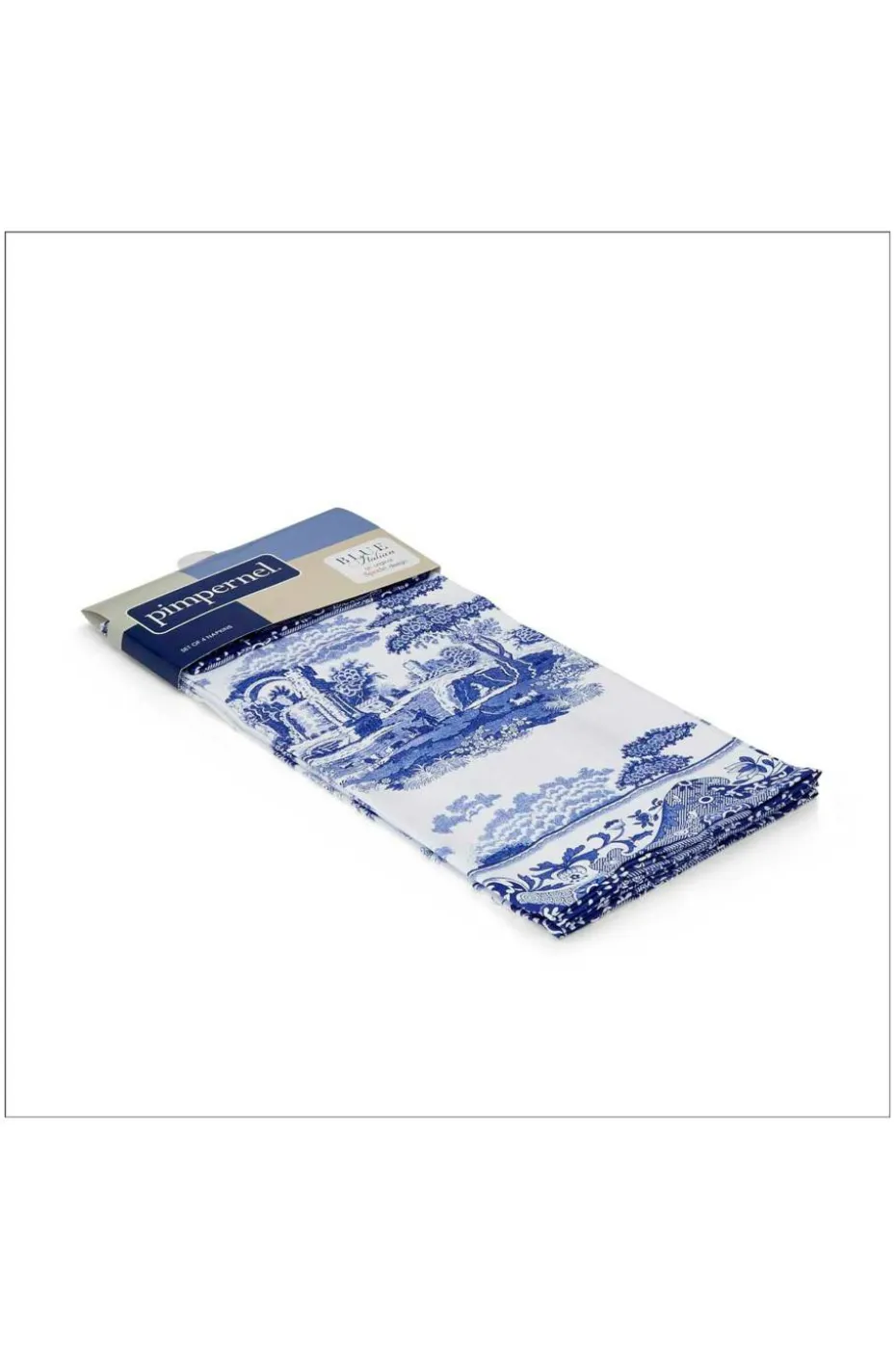 Pimpernel Serviett Blue Italian 4-pk