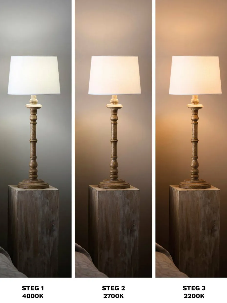 PR Home Lyspære Twilight LED, 3-trinns, 4,5 W, Normal 6 cm