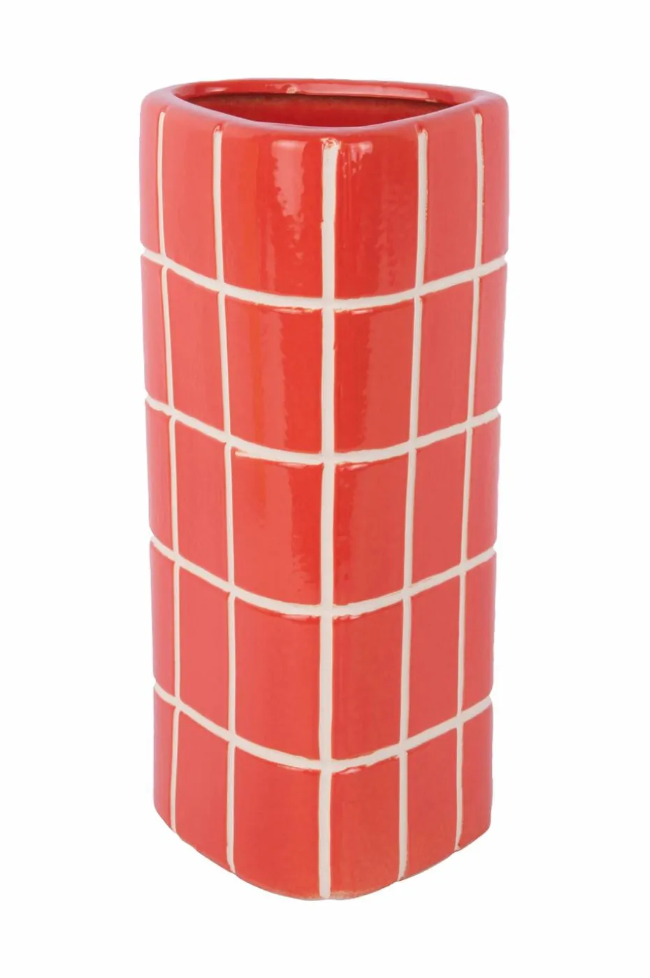 Present Time Vase Retro Tiles